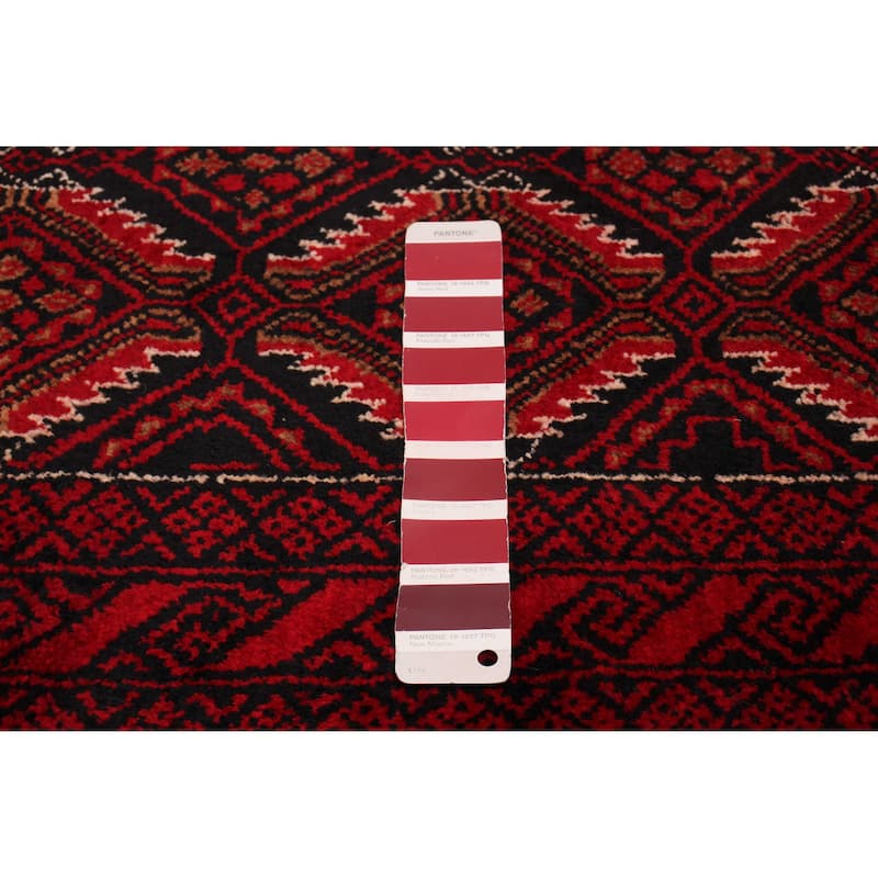 ECARPETGALLERY Hand-knotted Royal Baluch Red Wool Rug - 3'7 x 6'9