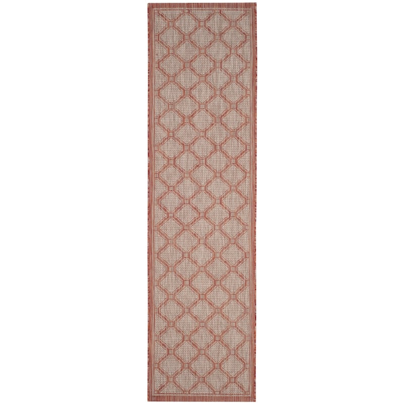 SAFAVIEH Courtyard Lydie Indoor/ Outdoor Waterproof Patio Backyard Rug - 2'3" x 12' Runner