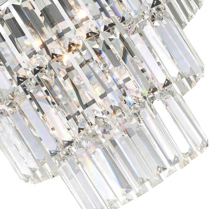 Weiss 5 Light Down Chandelier With Chrome Finish