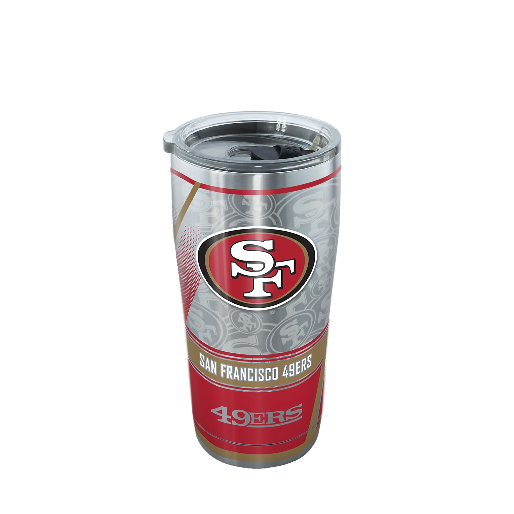 Shop Nfl San Francisco 49ers Edge 20 Oz Stainless Steel Tumbler With Lid Overstock 23047335