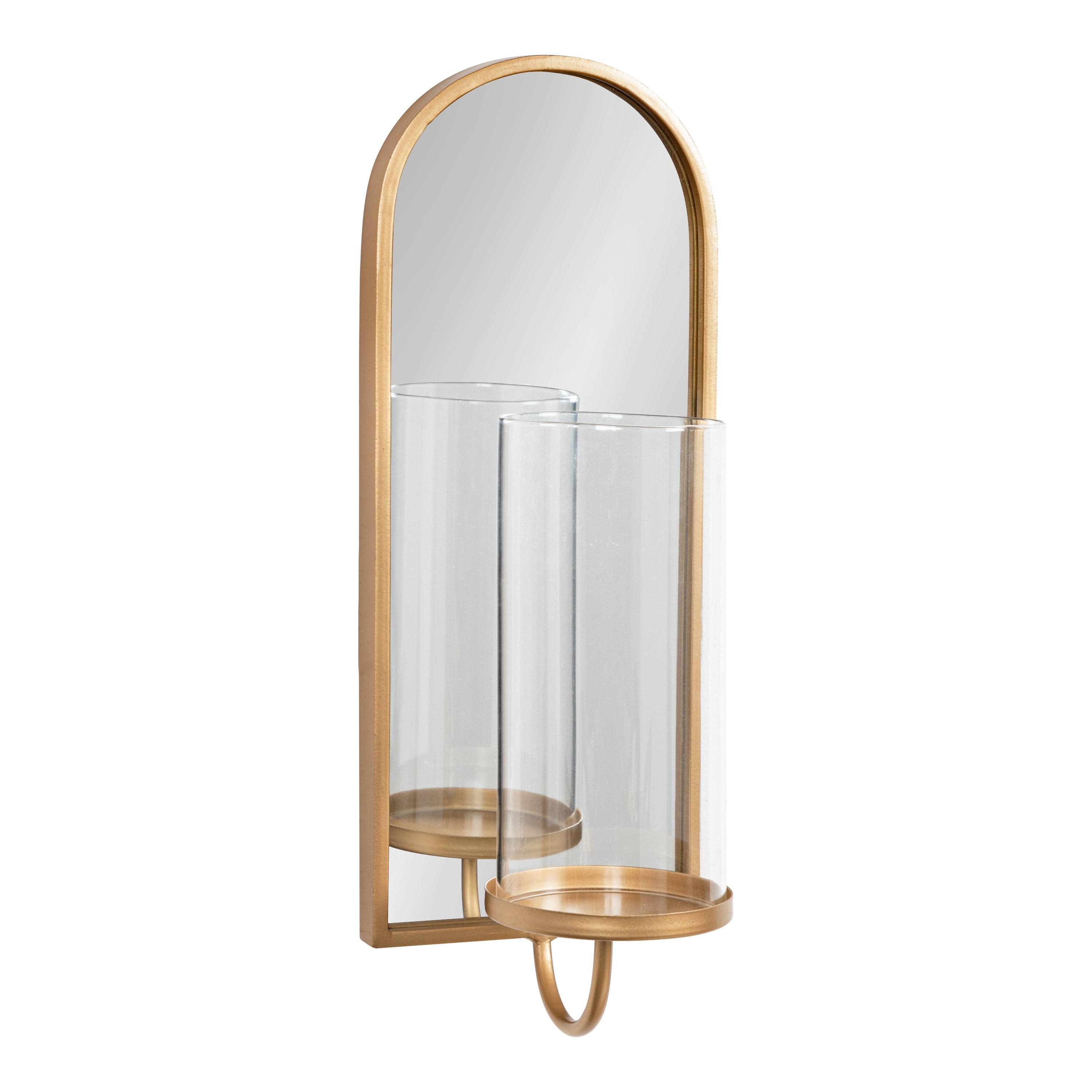 Kate and Laurel Ezerin Metal Mirror Wall Sconce 6x5x16 Bed Bath   Beyond 32281012
