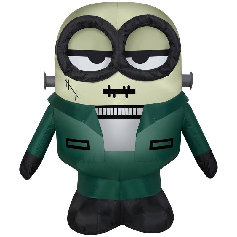 Gemmy Airblown Monster Minion FrankenBob Universal, 3 ft Tall, Multi