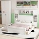 preview thumbnail 26 of 52, Modern Platform Bed with Integrated Cabinet and Drawers