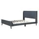 preview thumbnail 16 of 72, Twin/Full/Queen Size Velvet Upholstered Platform Bed Frame with Headboard and Wooden Slats Support, No Box Spring Needed