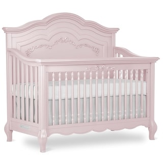 Evolur Aurora 5 in 1 Convertible Crib - Pink