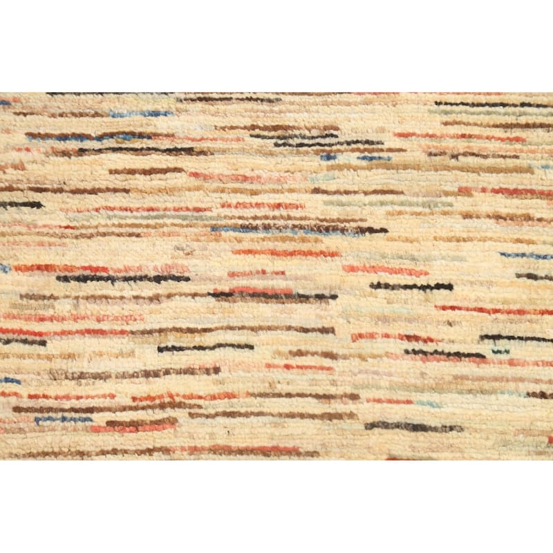 Modern Gabbeh Kashkoli Oriental Kitchen Area Rug Wool Hand-Knotted - 2'6" x 4'8"