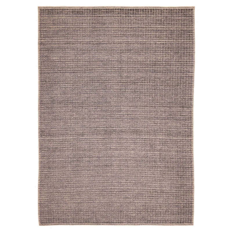 ECARPETGALLERY Hand Loomed Ananda Dark Grey Silk Rug - 9'5 x 13'4