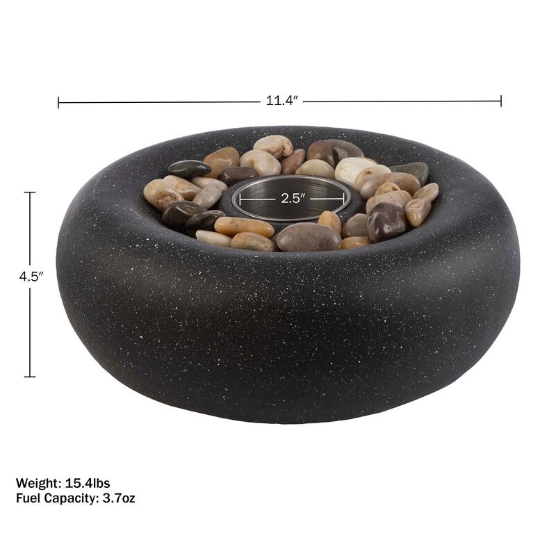 Pure Garden Bioethanol or Rubbing Alcohol Smokeless Tabletop Fire Pit