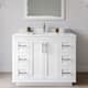 Option White / White Quartz Top / Brushed Nickel Hardware