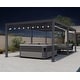 preview thumbnail 41 of 74, PURPLE LEAF Outdoor Louvered Pergola with Adjustable Metal Roof for Patio Pergola 11.4' x 20.4' - Grey(String Light )