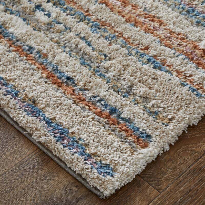 Grand Bazaar Caide Machine Made Stripes Transitional Area Rug - 7'11" x 10'