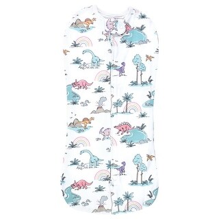 Hudson Baby Infant Girl Sleep Pod, Pink Dinosaur Adventures, 0-2 Months - Pink Dinosaur Adventures - 0-2 Months