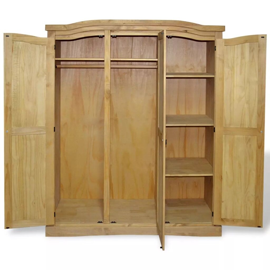 Shop Vidaxl Wardrobe Mexican Pine Corona Range 3 Doors Free