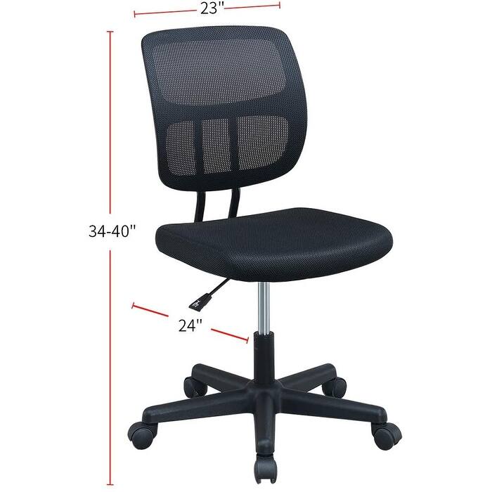 Home Office Chair with Cross Legged, Mesh Computer Chair with wheels, Work Chair with Breathable Material Seats