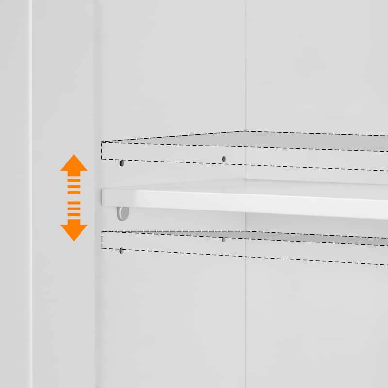Yaheetech Bathroom Space Saving Organizer Over-the -Toilet with Adjustable Shelf for Bathroom