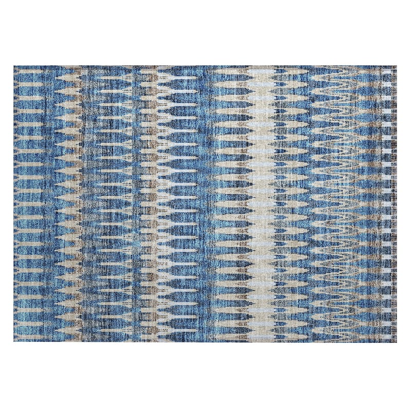 Machine Washable Indoor/ Outdoor Chantille Moroccan Boho Rug