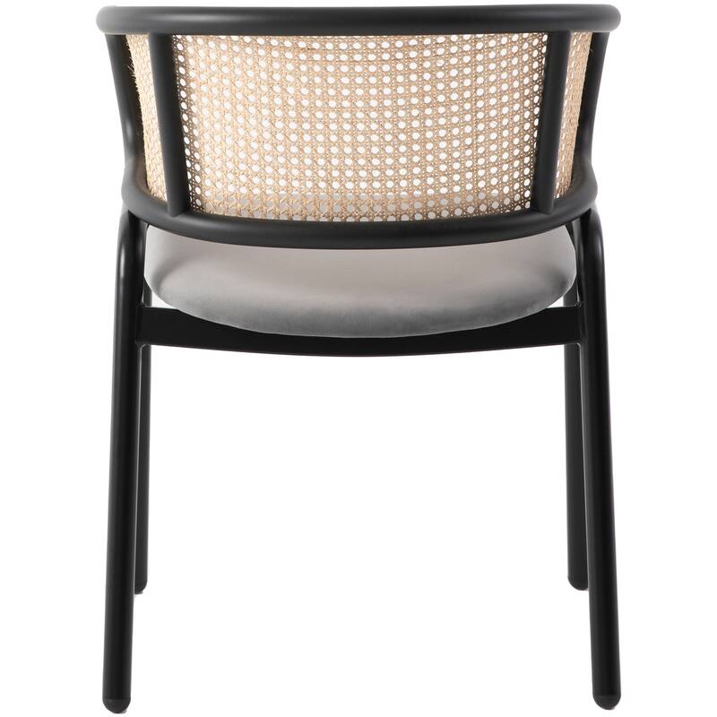 LeisureMod 7-pc Dining Set Ravenna Table and 6 Ervilla Chairs