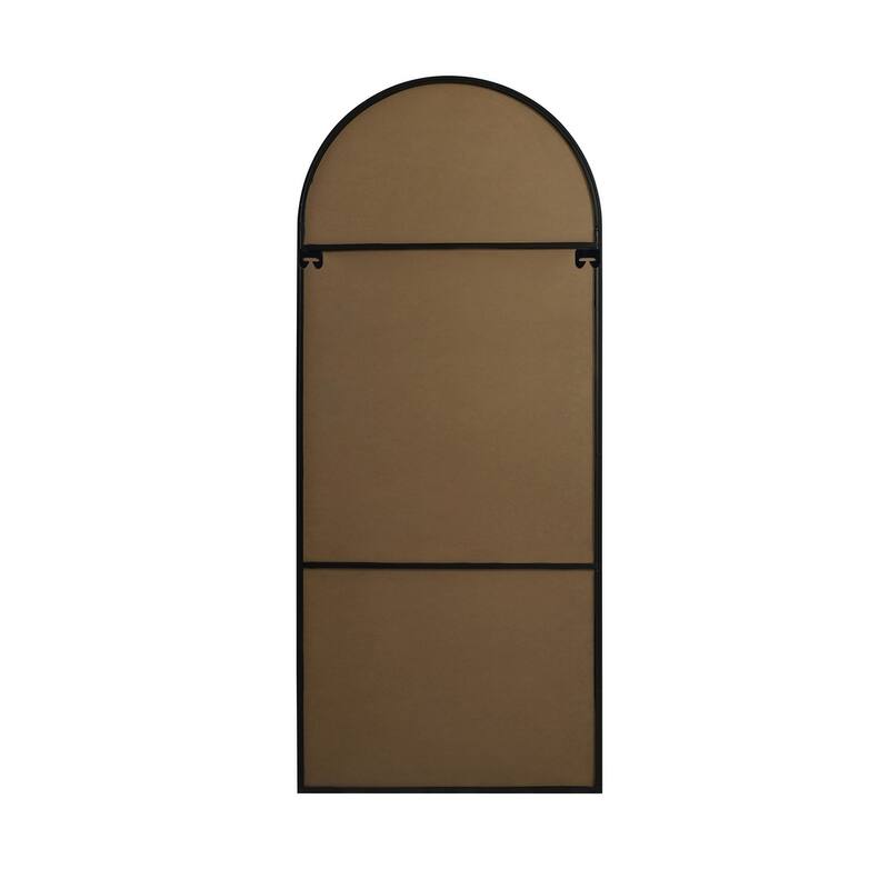 Indigo Home Metal Frame Arch Full Length Mirror 32x76 Inch