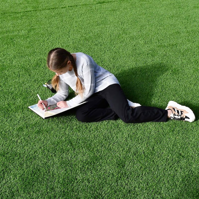 ALEKO Artificial Synthetic Landscape Fake 4 x 6 ft Grass Lawn Carpet Mat Turf - 4 x 6 ft