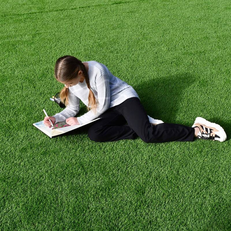 ALEKO Artificial Synthetic Landscape Fake 5 x 15 ft Grass Lawn Carpet Mat Turf - 5 x 15 ft