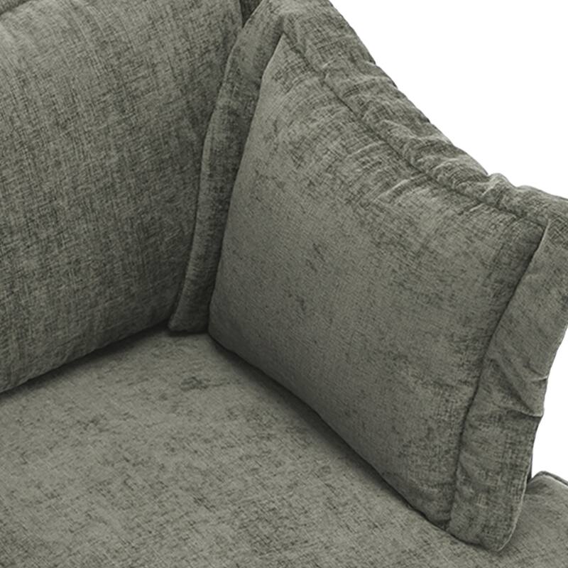 39"W Oversized Upholstered Chenille Comfy Cloud Accent Armchair