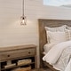 preview thumbnail 4 of 8, Farmhouse 1-Light Wood Lantern Pendant Cage Light for Kitchen Island - D6"x H 9.5"