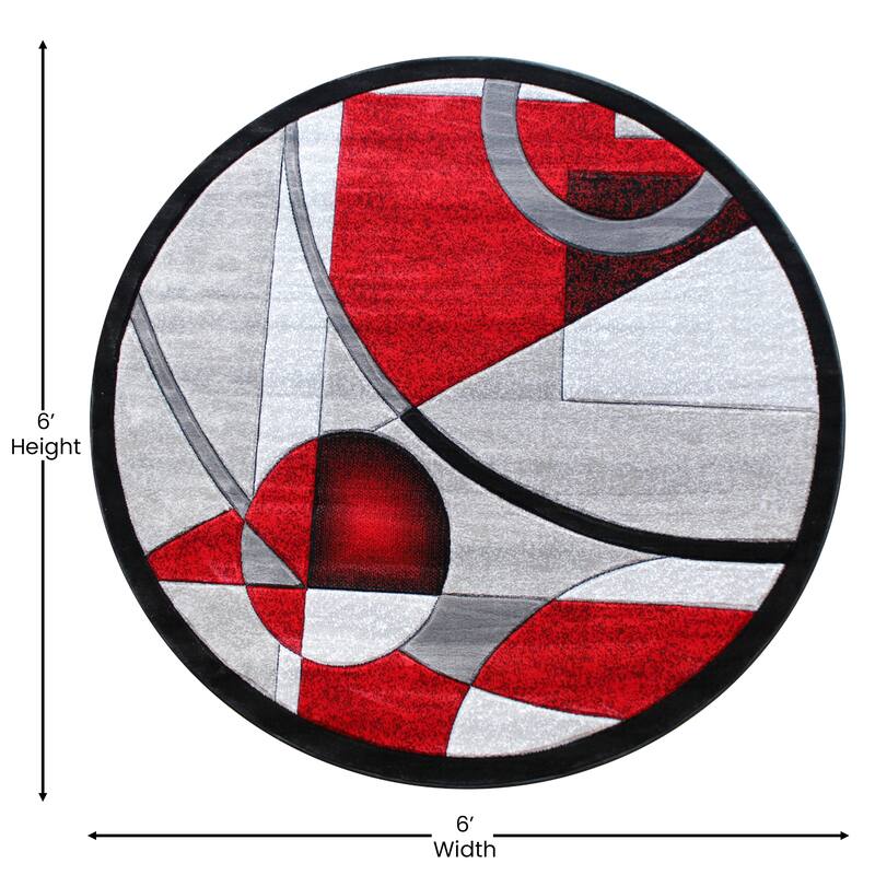 Modern Geometric Abstract Area Rug