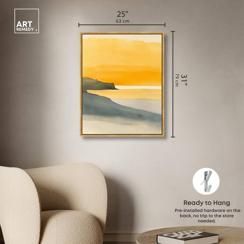 Dawn on the Waves Canvas by Art Remedy
