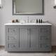 Option Dark Gray / White Quartz Top / Brushed Nickel