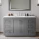 Option Dark Gray / White Quartz Top / Brushed Nickel