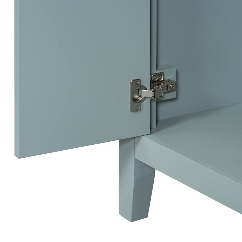 36 in.W MDF Freestanding Bathroom Vanity Set with Integrated Sink, Drawers and Doors - 36" x 18" x 36"