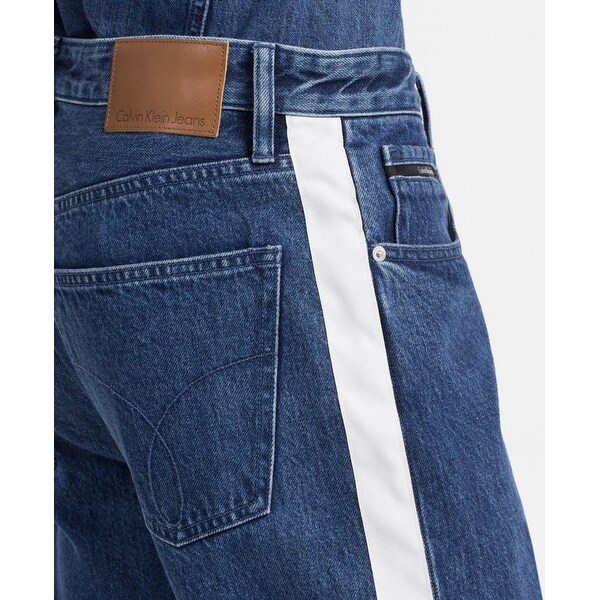 calvin klein striped jeans mens