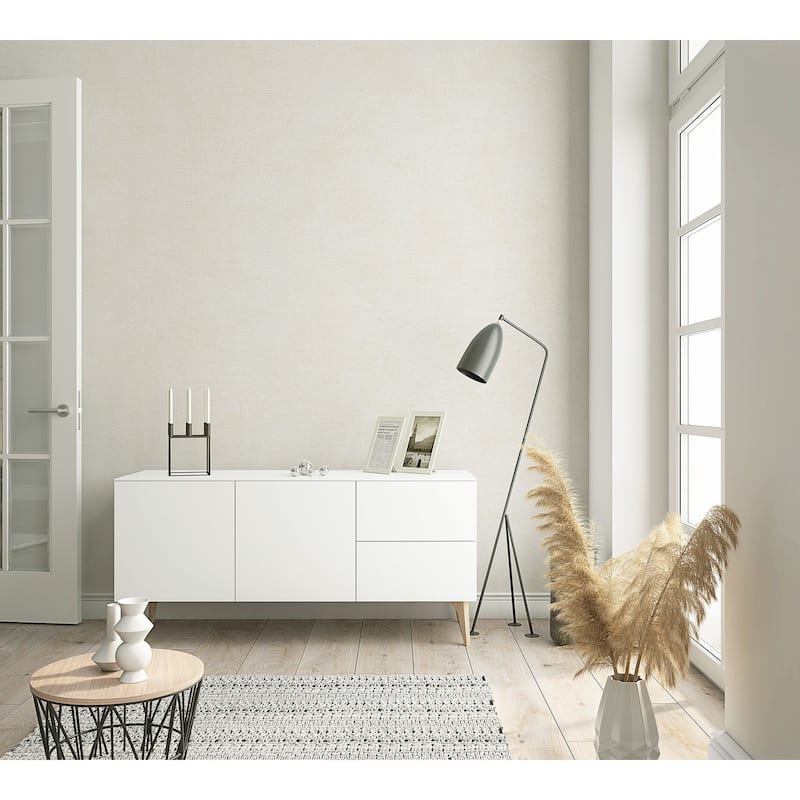 Galerie Wallcoverings Flora Plain Texture Vinyl on Non-woven Lustre Wallpaper Roll