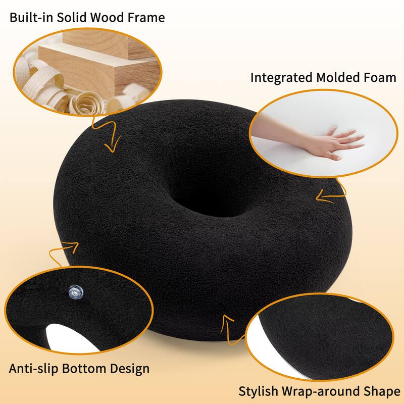 XINMICS 29.72" Modern Style Donut Lazy Sofa