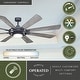 preview thumbnail 2 of 14, Burlington 68 in. Indoor Outdoor Windmill Ceiling Fan with Reversible Blades, LED Light Kit, Remote, 6 Speeds Efficient DC Motor