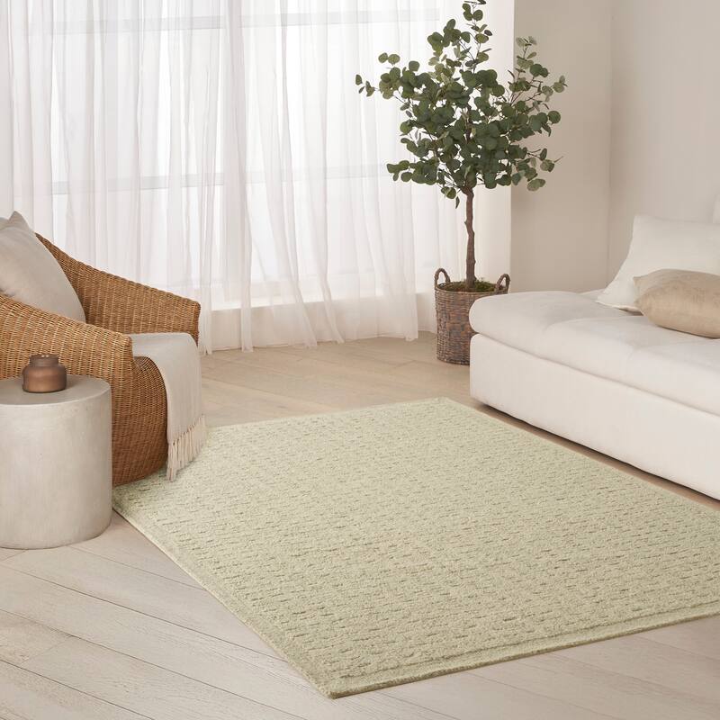 DKNY Pure Grids Indoor only Geometric Area Rug