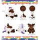 preview thumbnail 2 of 4, DolliBu Long Leg Moose Unicorn Plush Stuffed Animal Toy with Outfit - 10.5 inches