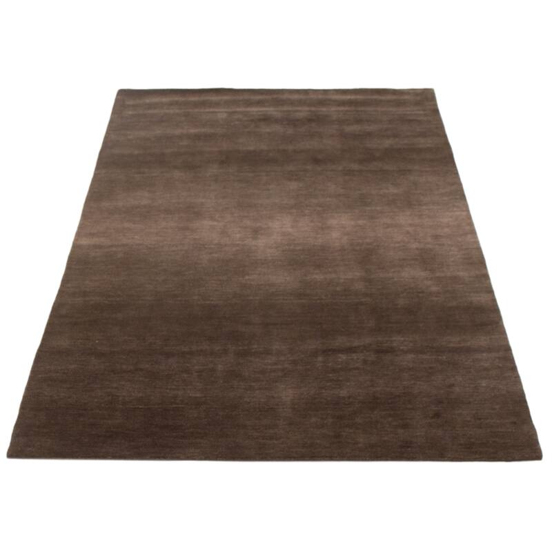 ECARPETGALLERY Hand Loomed Kashkuli Gabbeh Grey Wool Rug - 5'0 x 7'11