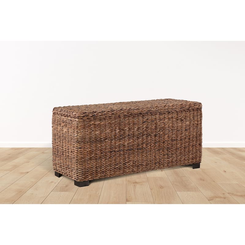 Caswell Woven Banana Leaf Storage Trunk