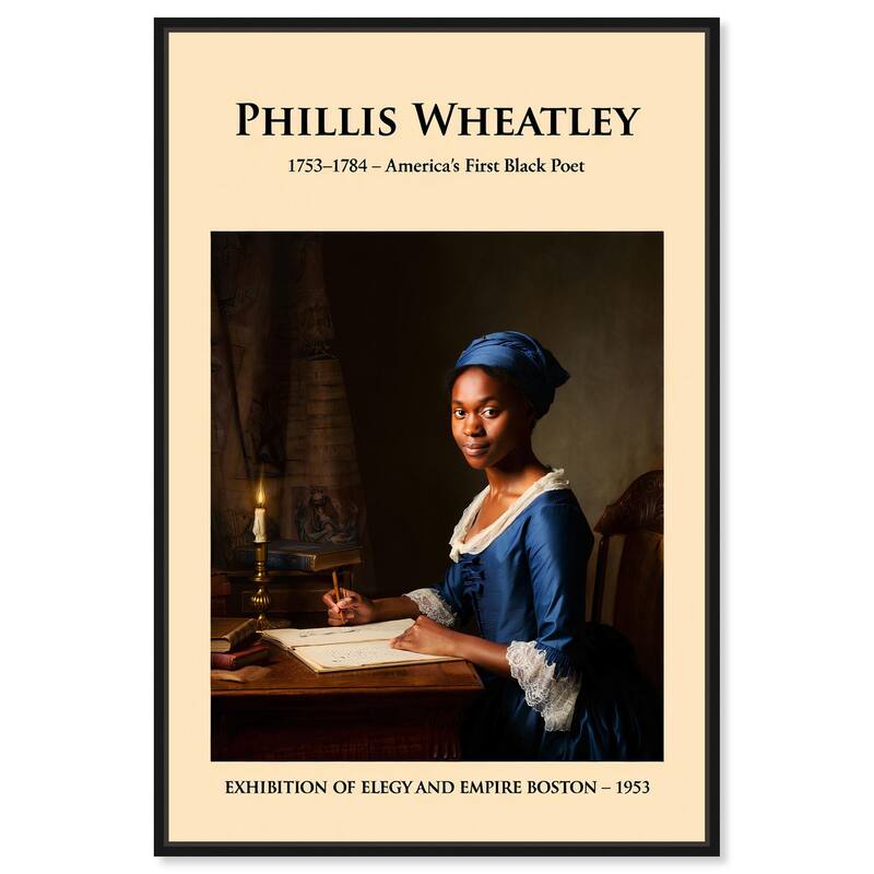 America's First Black Poet Canvas by Art Remedy - Black - 16" x 24"