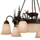 preview thumbnail 4 of 7, Vaxcel Lighting Bryce 9 Light 28-1/2" Wide Chandelier with Elk Accents
