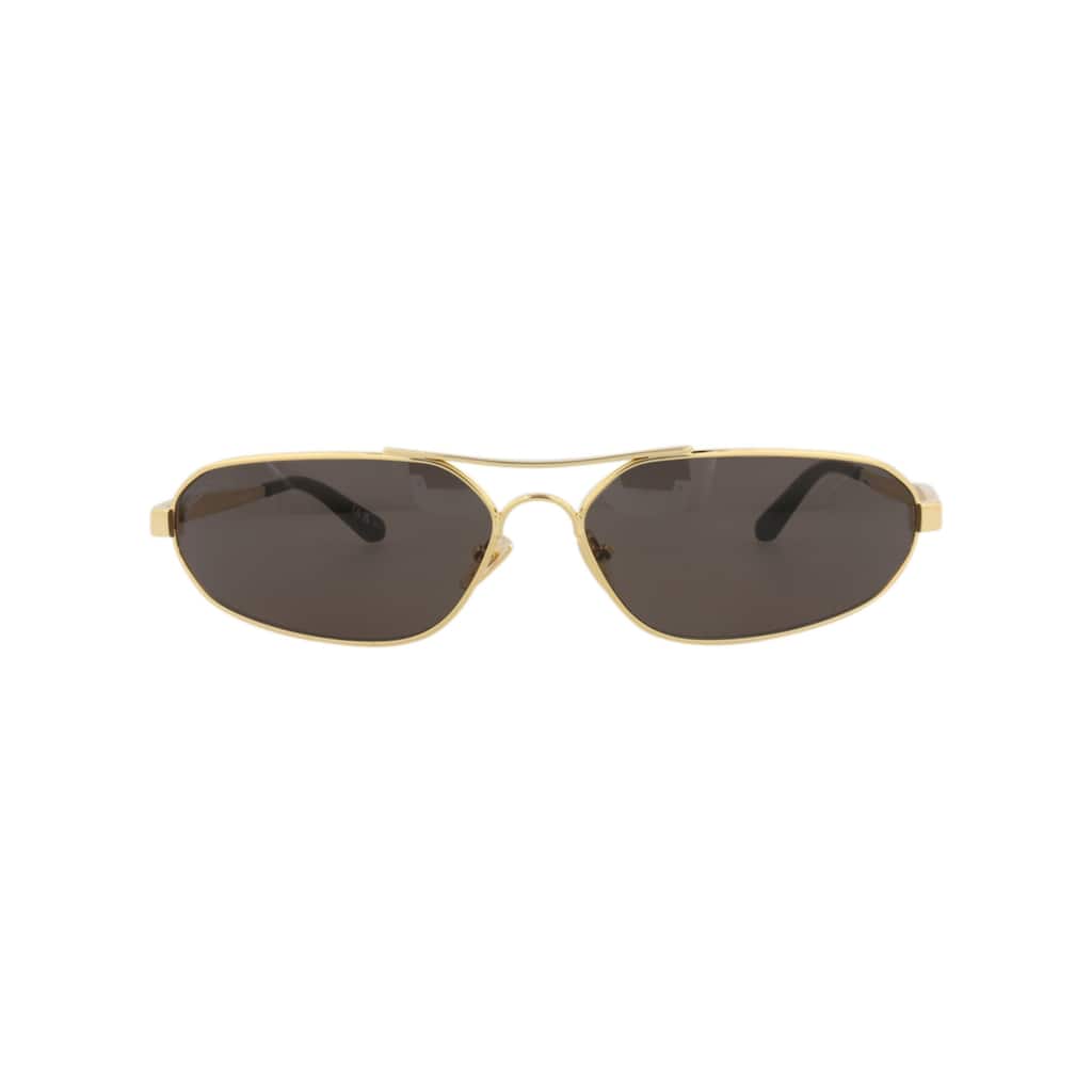 Balenciaga Shield-Frame Metal Sunglasses