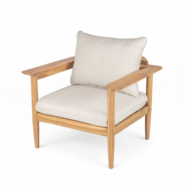 Outdoor Acacia Wood Lounge Chair