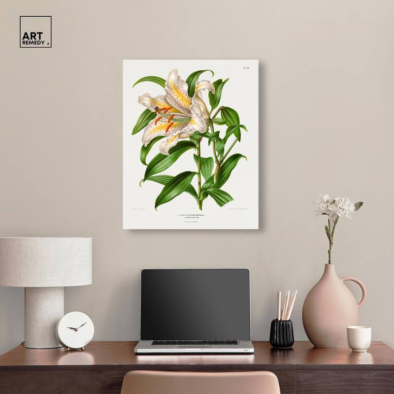 Lilium Speciosum Imperiale Canvas by Art Remedy, Gallery Wrapped