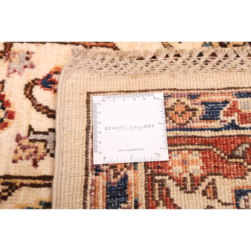 ECARPETGALLERY Hand-knotted Aryana Ivory Wool Rug - 6'0 x 7'10