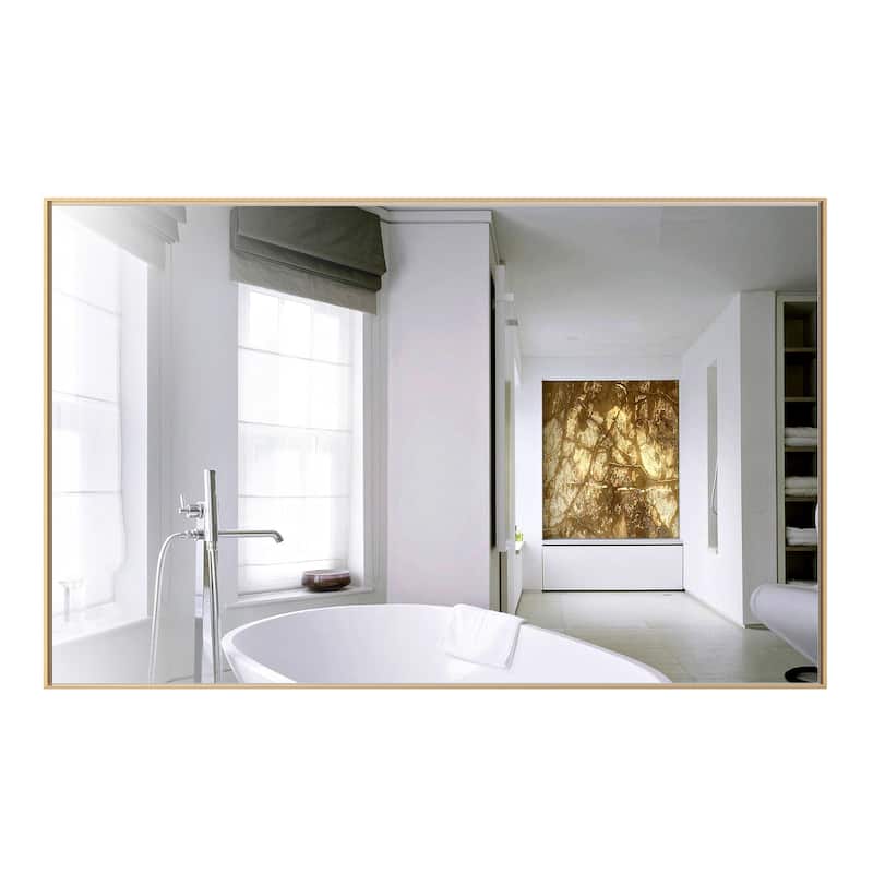 Modern Rectangle Framed Bathroom Vanity Mirror Accent Wall Mirror