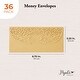 preview thumbnail 3 of 7, Laser Cut Gold Money Gift Envelopes for Wedding, Birthday (6.8x3.3 In, 36 Pack)