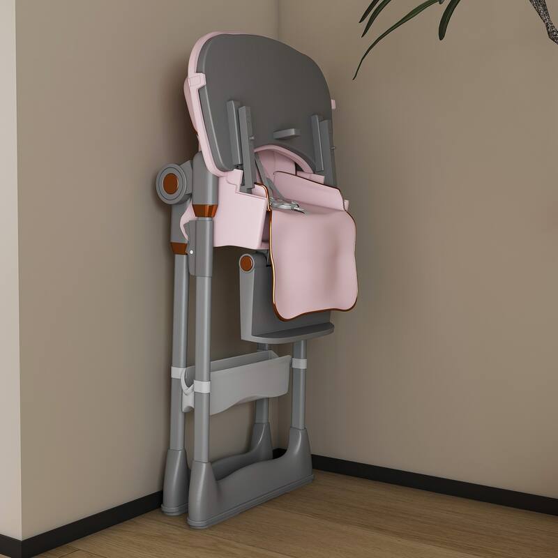 Adjustable Baby High Chair Infant Silent Portable Chair