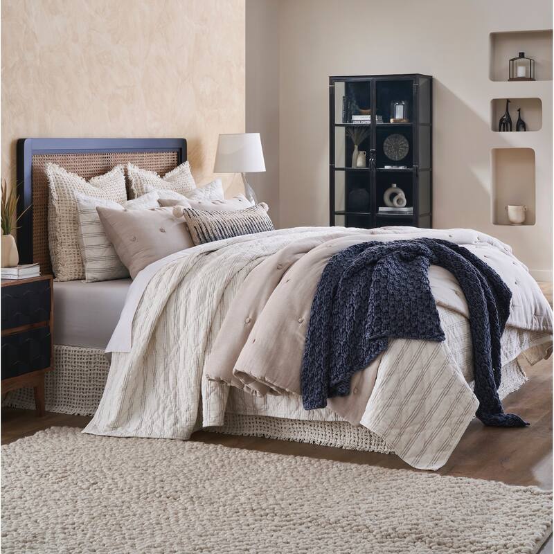 Trawick Linen Sham, Ivory, Euro