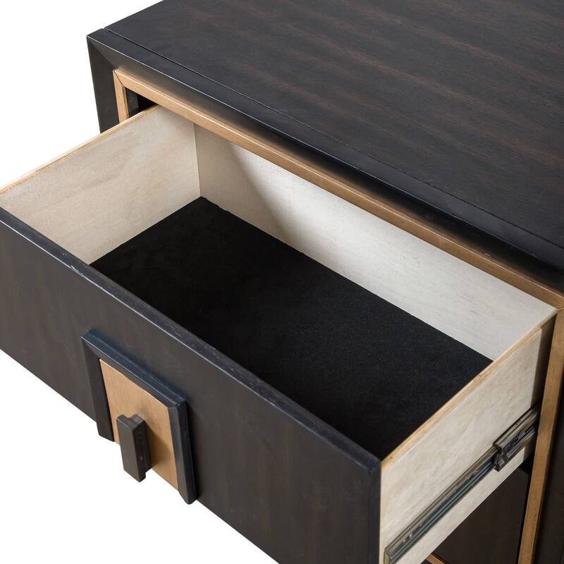 Furniture of America Nyx Modern 2-Piece Espresso Solid Wood Queen Panel Bedroom Set